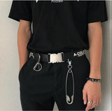 Helisopus Unisex Punk Metal Wallet Belt Waist Chain Retro Hipster Pin Ring Clip Men's Hip Hop Jewelry Pants Jeans Accessories