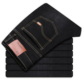 classic men's jeans slim fashion stretch wide jeans men black blue baggy jeans man's jeans TJWLKJ