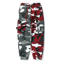 Camouflage Splice joggers pants Men Camo Streetwear Mens Cargo Pants Hip Hop Trousers Multi-pocket Cotton Military Overalls Male