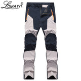 LOMAIYI Stretch Man Pants Casual Mens Spring/Autumn Waterproof Sweatpants Men's Trousers Male Slim Fit Work Pants For Men AM042