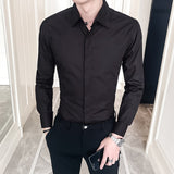 New 2019 Spring Autumn Cotton Dress Shirts High Quality Mens Casual Shirt,Casual Men Plus SizeXXXL Slim Fit Social Shirts